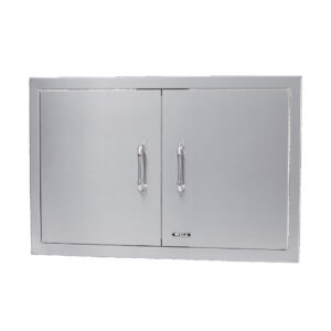 30″ Stainless Steel Double Door with Reveal