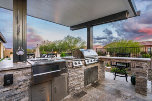 Built in BBQ - Outdoor Design Idea - Pebble Creek