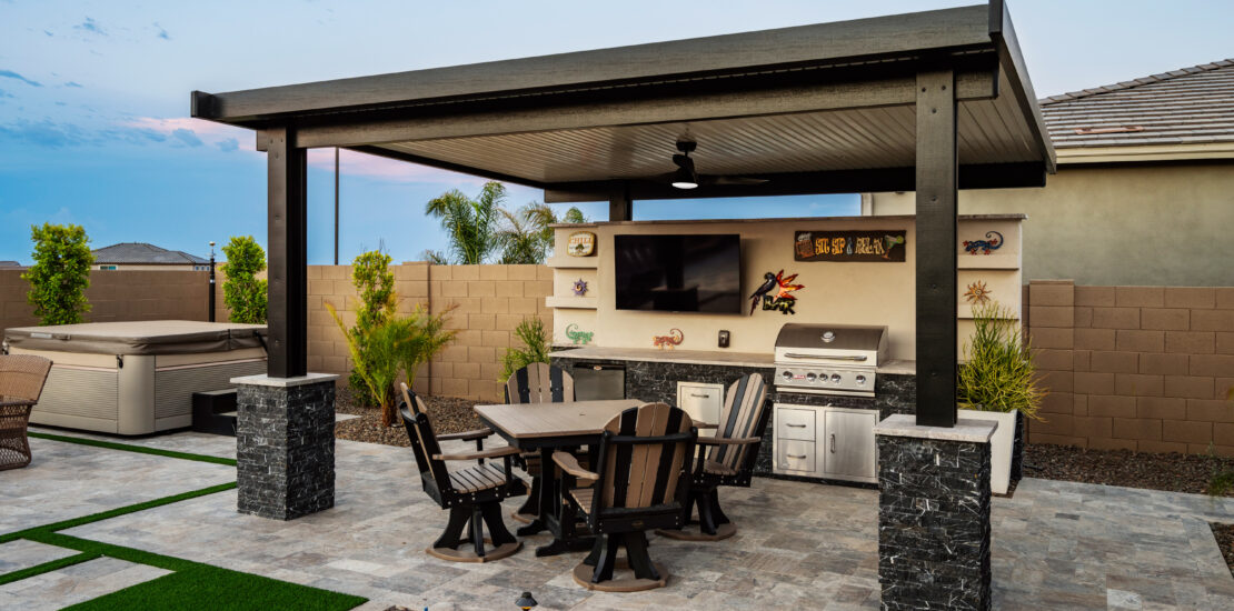 Patio Cover and outdoor kitchen